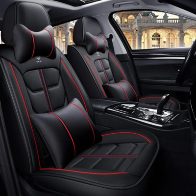 Car Seat Covers Full Set Universal Auto Car SUV 5 Seats Leather Automobile Protector Accessories