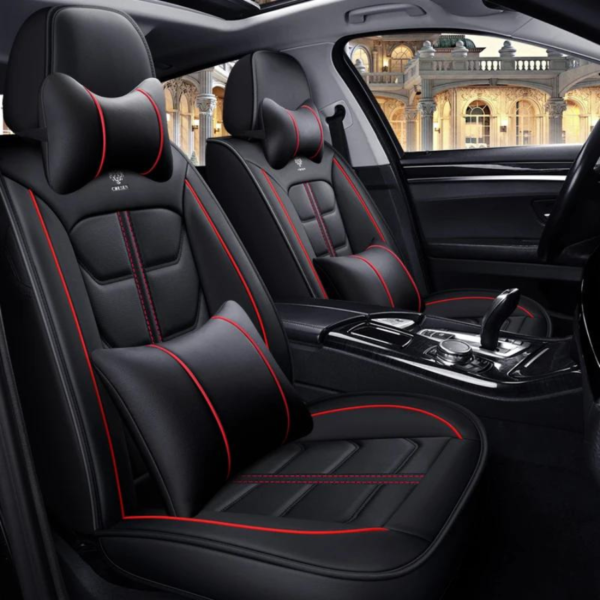 Car Seat Covers Full Set Universal Auto Car SUV 5 Seats Leather Automobile Protector Accessories