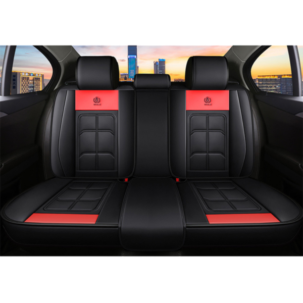Interior Accessories Decoration Universal Luxury Car SUV 5 Seats Cushion Protector Full PU Leather Car Seat Covers Set - Image 3