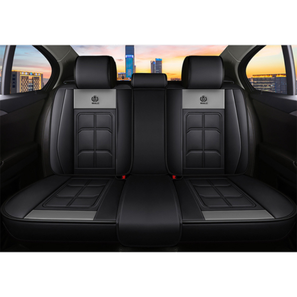 Interior Accessories Decoration Universal Luxury Car SUV 5 Seats Cushion Protector Full PU Leather Car Seat Covers Set - Image 2