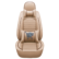 Universal Car Seat Covers Leather in Beige Color with Pillow Car Auto Accessories - Beige