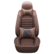Coffee Universal Car Seat Covers Leather in Coffee Color with Pillow All Cars Auto Accessories - Coffee