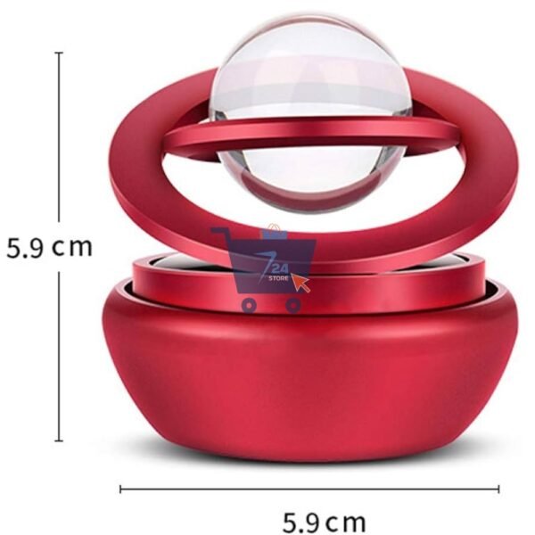 LTDH Car Air Freshener Aromatherapy Diffuser Car Fragrance 360°Rotating Double Ring Home Office Perfume Diffuser Air Purifier - Image 4