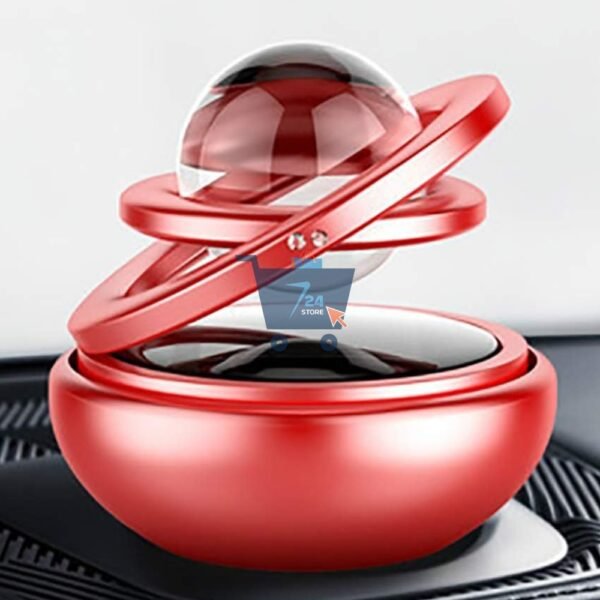 LUYANhapy9 Car Interior Accessories, Solar Energy Suspension Car Double Ring Rotating Auto Car Decoration Gift Air Freshener Purifier - Image 6