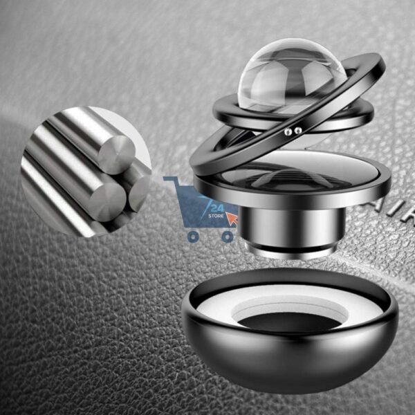 LUYANhapy9 Car Interior Accessories, Solar Energy Suspension Car Double Ring Rotating Auto Car Decoration Gift Air Freshener Purifier - Image 4