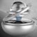 LUYANhapy9 Car Interior Accessories, Solar Energy Suspension Car Double Ring Rotating Auto Car Decoration Gift Air Freshener Purifier - silver
