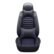 Car Seat Covers 5 Seats Full Set Pu Leather Seat Protector with Pillows - Black & Blue