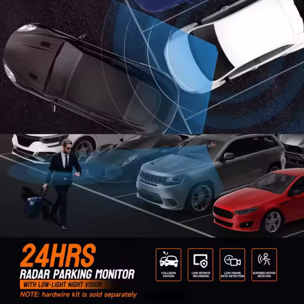 4K 360° Dashcam with Night Vision, Wi-Fi, Loop Recording & G-Sensor – Full Vehicle Coverage for Cars & Trucks - Image 3