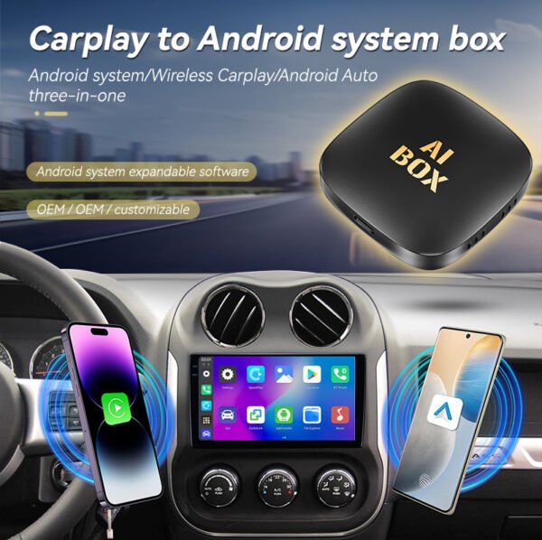 Smart AI Box with Cooling Fan – Wireless Android Auto, CarPlay, YouTube, Netflix, and More - Image 4