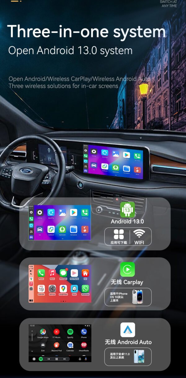 Smart AI Box with Cooling Fan – Wireless Android Auto, CarPlay, YouTube, Netflix, and More - Image 6