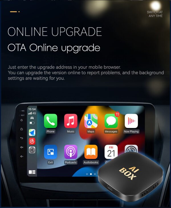 Smart AI Box with Cooling Fan – Wireless Android Auto, CarPlay, YouTube, Netflix, and More - Image 9